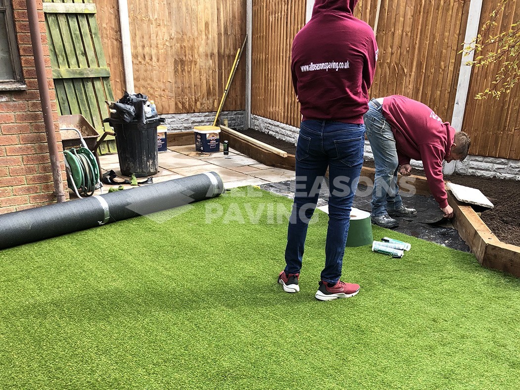 artificial lawn landscaping in preston, lancashire