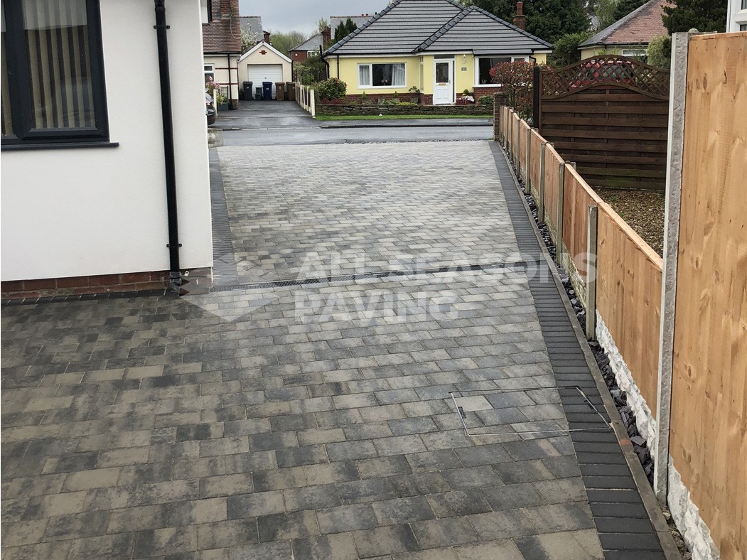 View of Block Paving Driveway leading to the front in Preston, Lancashire