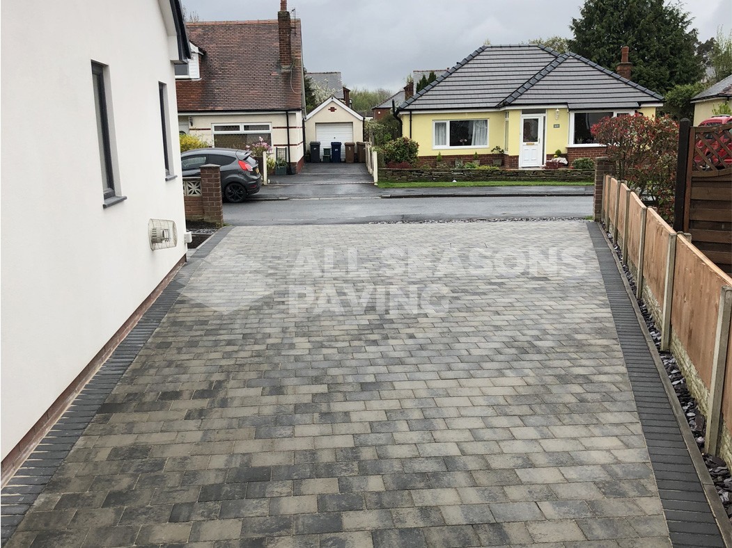 Driveway view of Block Paving completed in Preston, Lancashire
