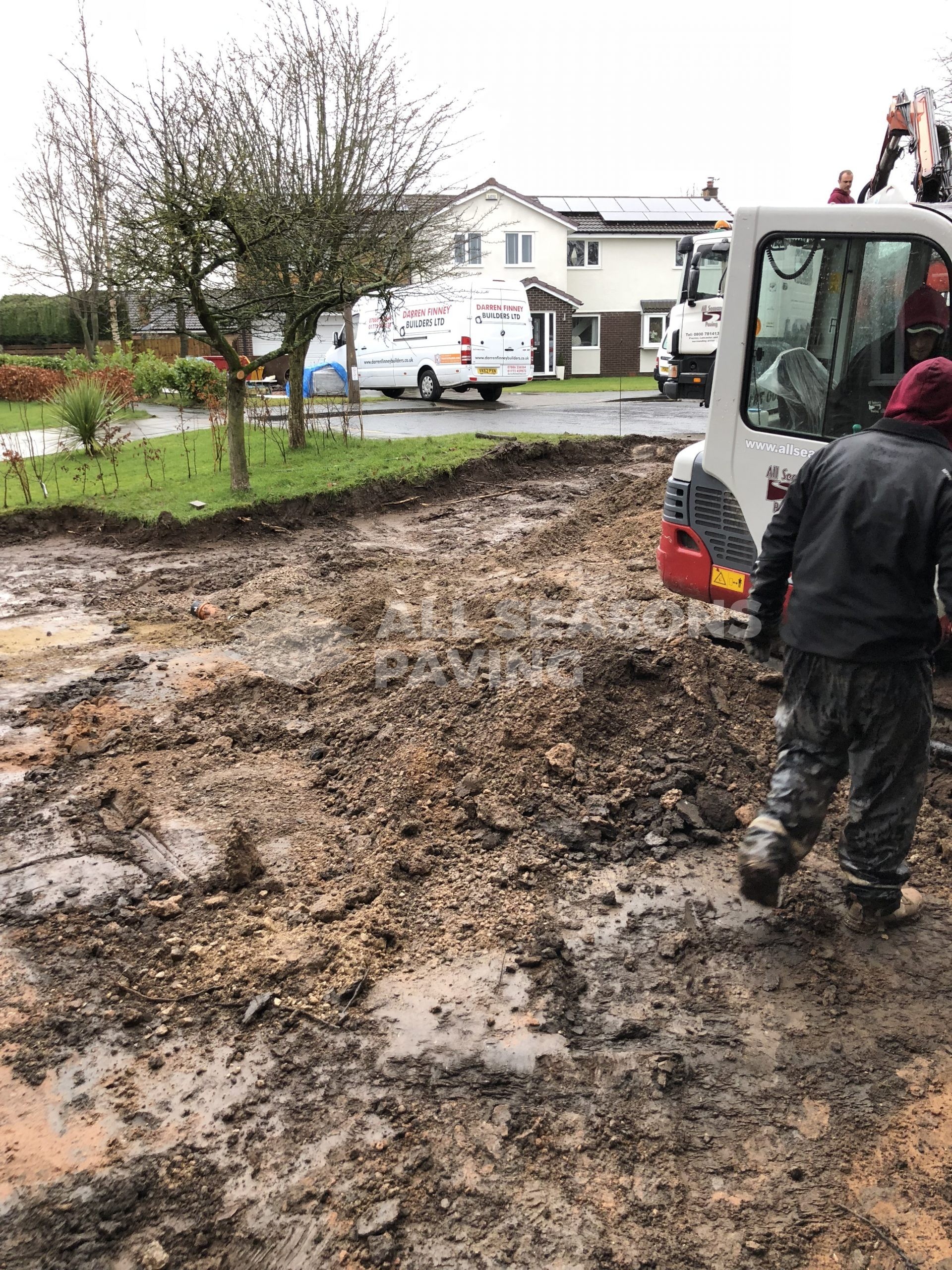 process of procelain patio teak wood effect in leyland, near preston