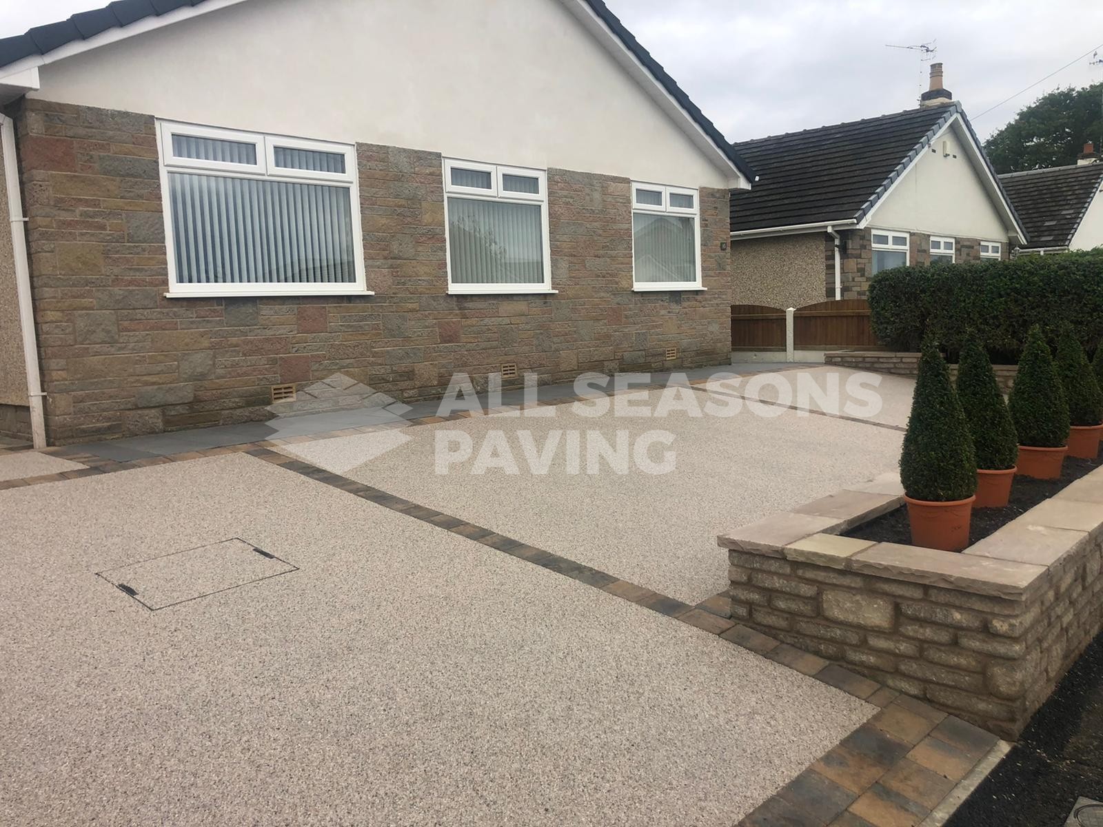 Pearl Quartz Resin Bound Driveway in Preston, Lancashire