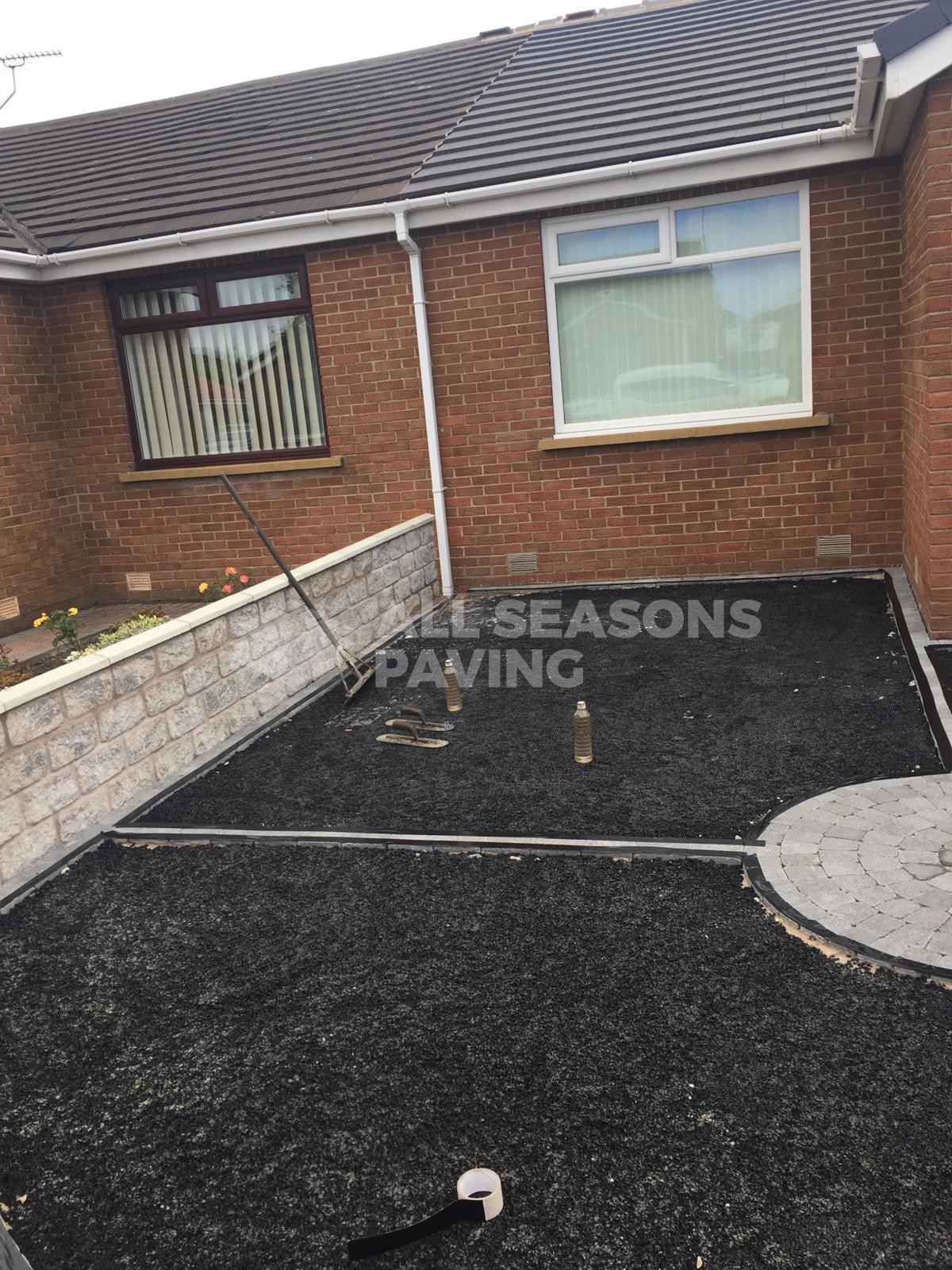Before picture of Resin Driveway being prepped in Preston, Lancashire