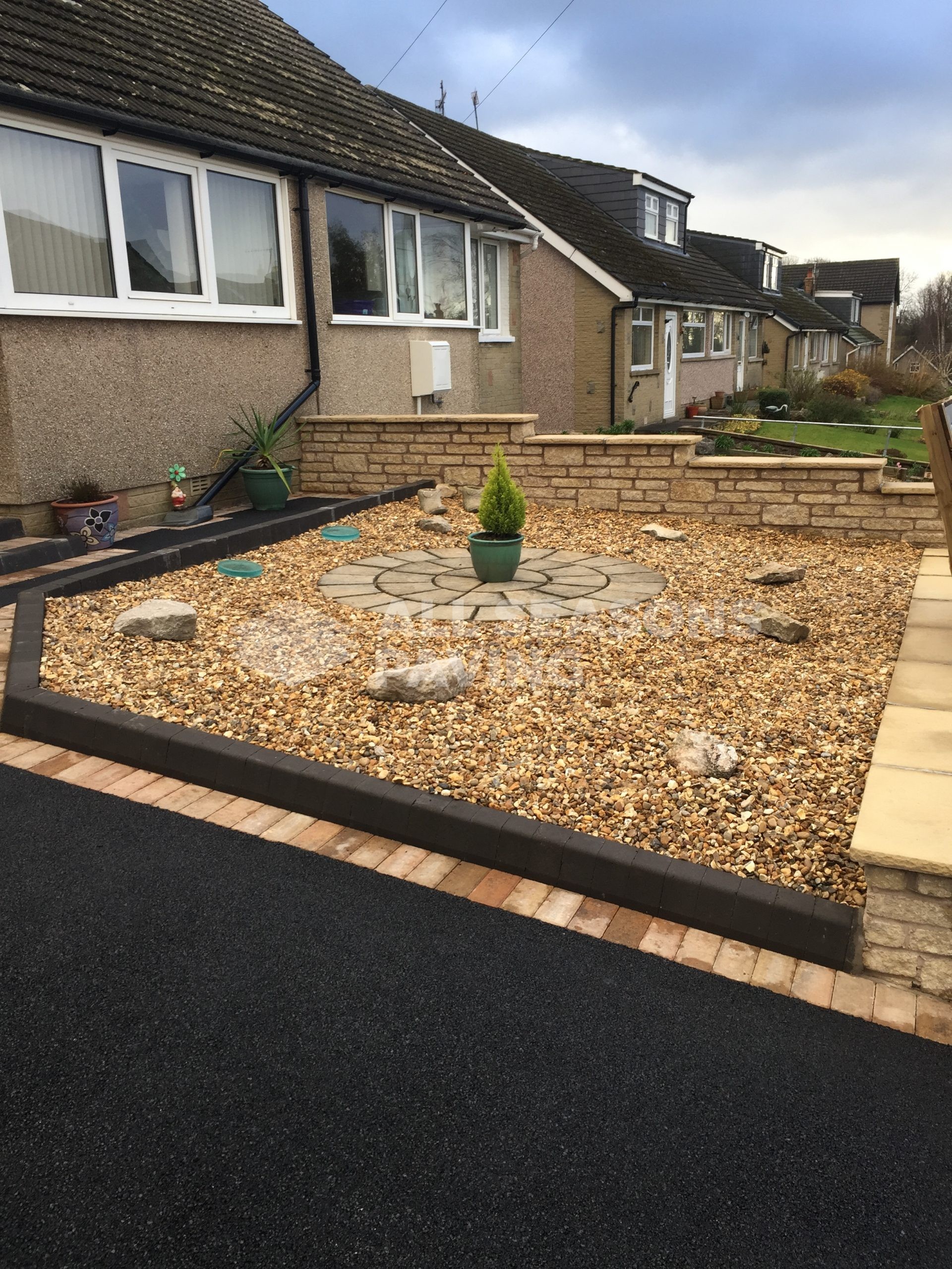 Tarmac Driveway Preston Framed in Block Paving