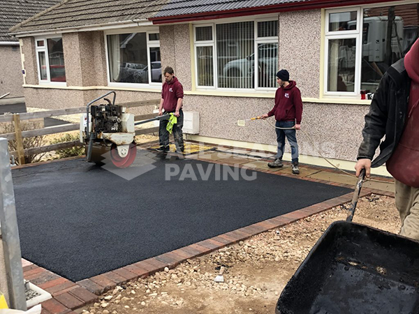 Completing Tarmac Driveway with Indian Sandstone in Preston, Lancashire