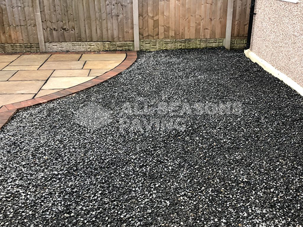 Tarmac and Indian Sandstone on a driveway in Preston, Lancashire