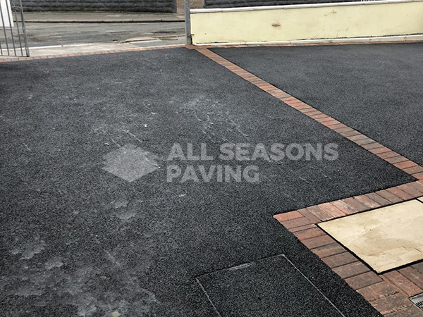 Different view of Tarmac Driveway with Indian Sandstone in Preston, Lancashire
