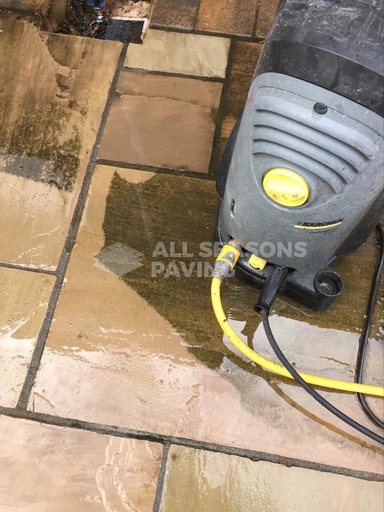 close up of power washing machine in preston