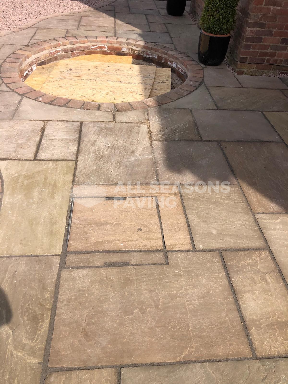 Indian Stone Driveway and Kerbing in Leyland