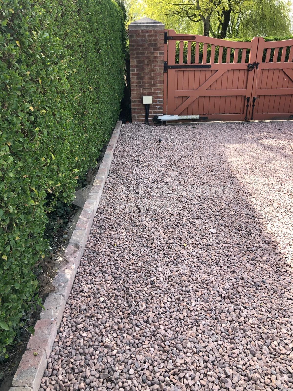 Decorative Aggregate Driveway and Kerbing in Leyland
