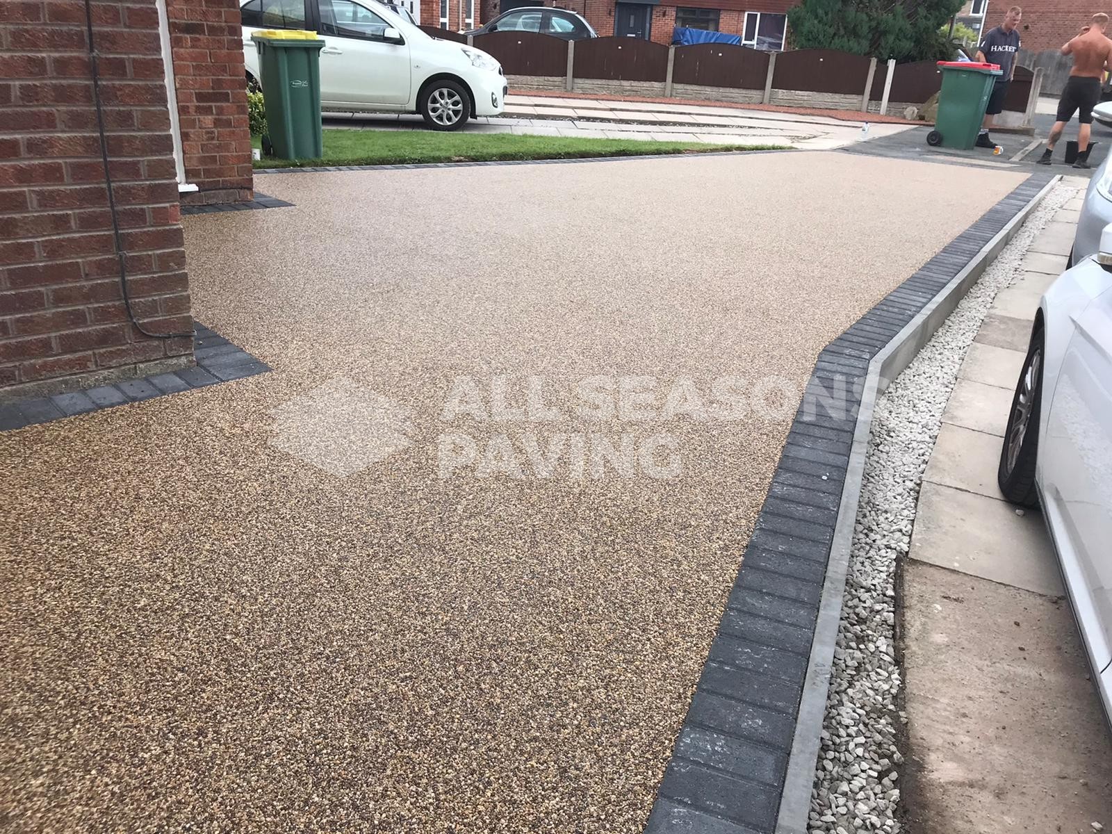 tobermore border, cappuccino resin driveway installed in preston