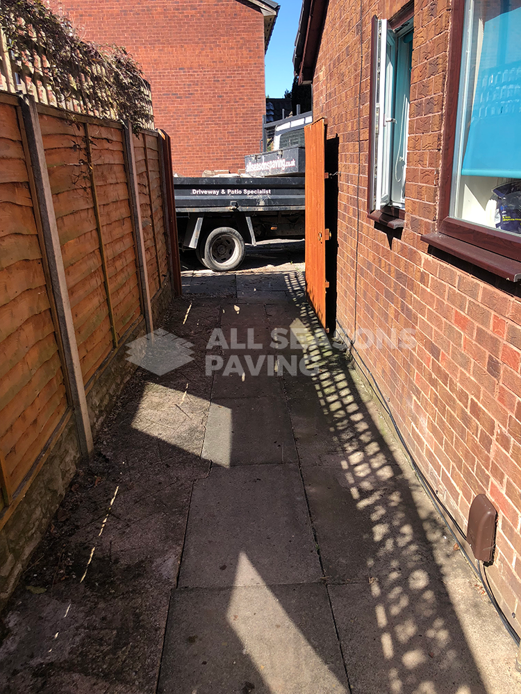 Before pic of resin bound driveway in Lostock Hall, Preston, Lancashire