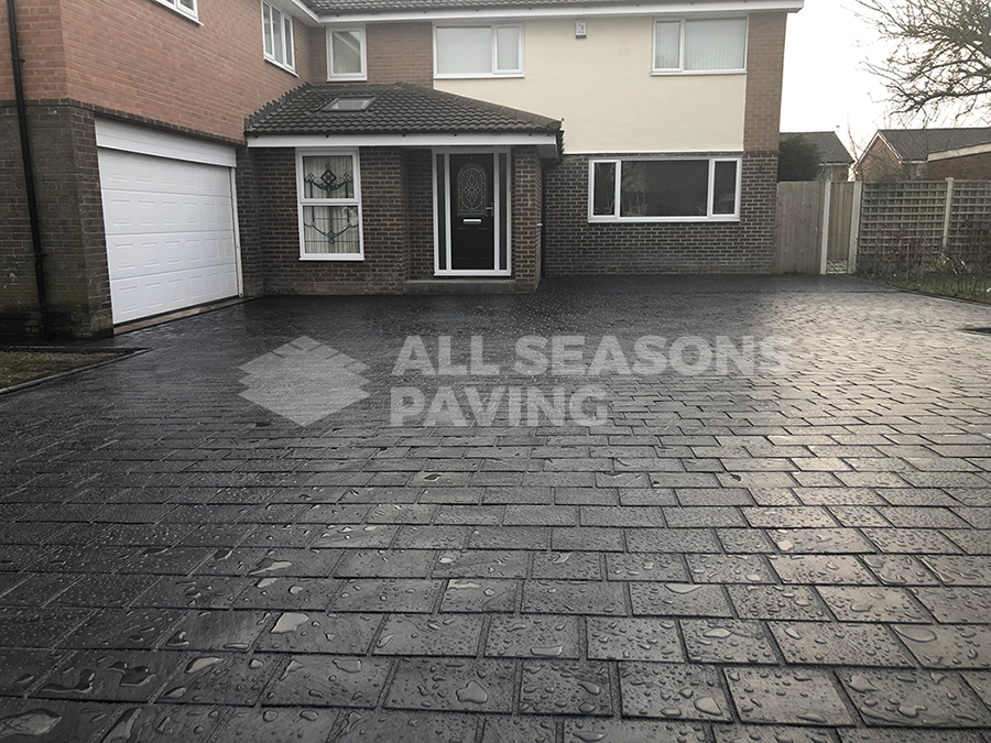 Block Paving Driveway Basalt Riven Leyland