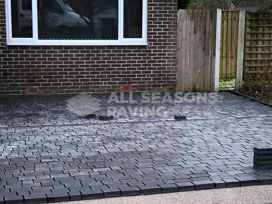 Block Paving nearly complete in Leyland Driveway