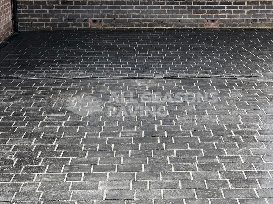 Finished block paving of Leyland driveway