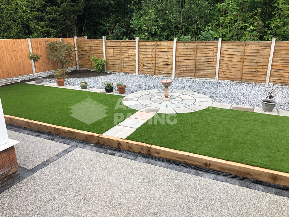 Finished resin driveway and landscaping in Lostock Hall, Preston, Lancashire