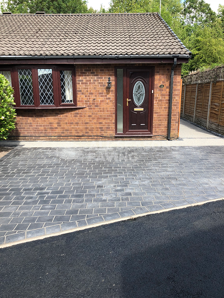 Paving and resin bound driveway view in Preston, Lancashire