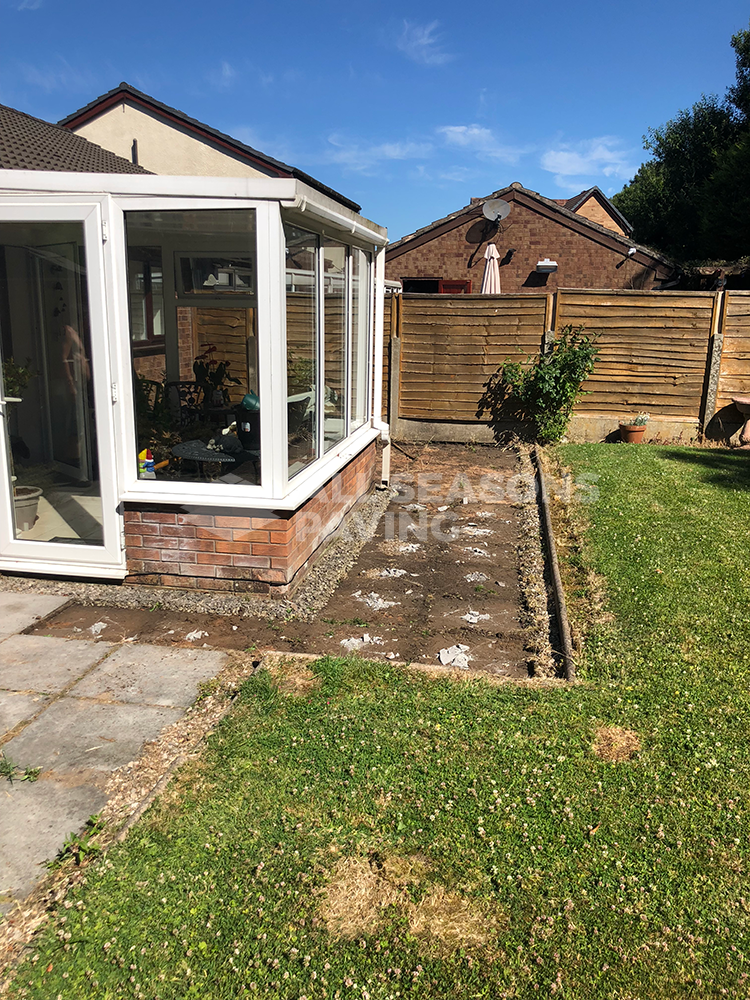 Resin Bound Driveway in Preston, picture showing landscape of back garden