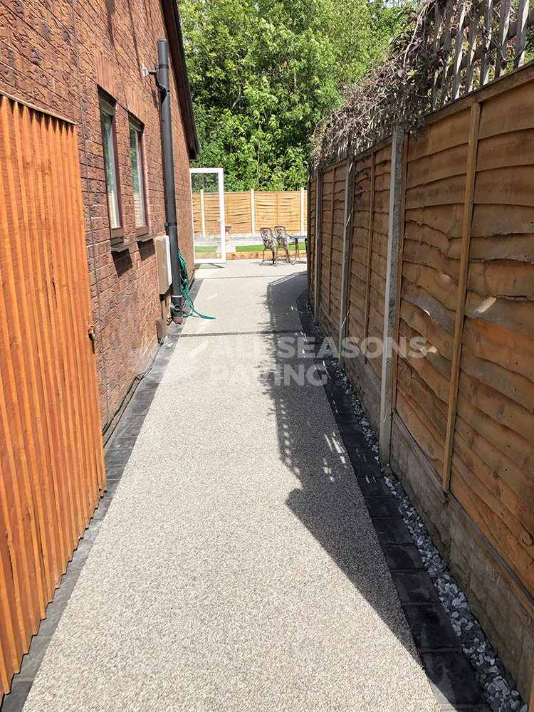 View of Resin Bound Driveway leading up the path in Preston, Lancashire