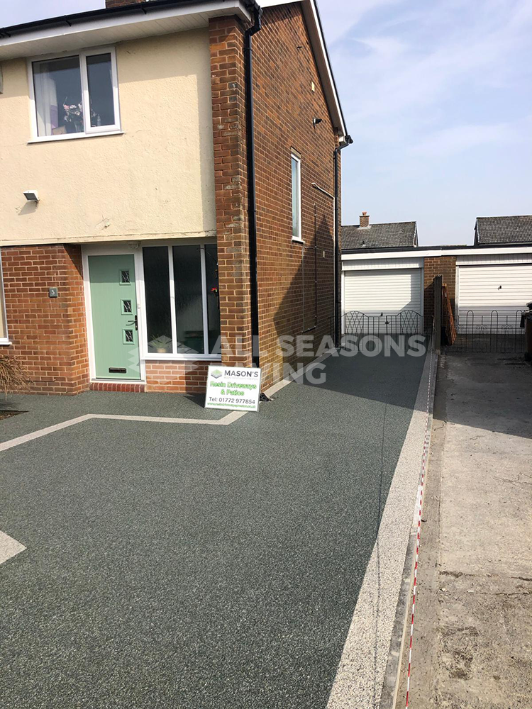 driveway and garden slate grey resin bound