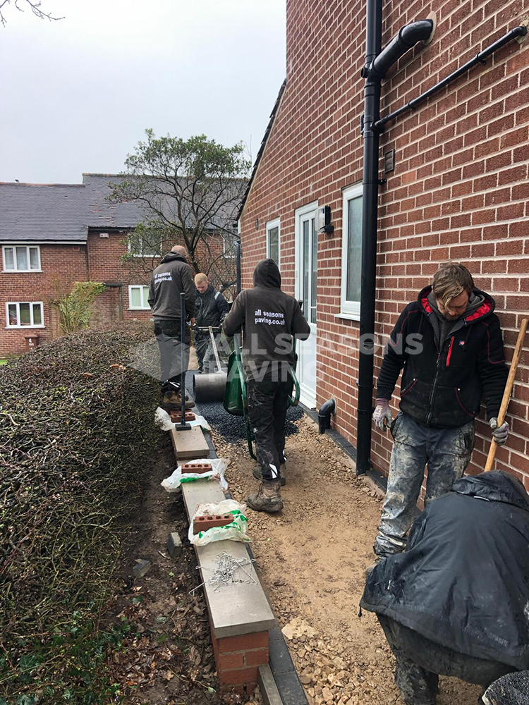 evening rose resin bound driveway installation
