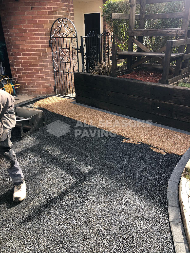 installing rose resin after tarmac