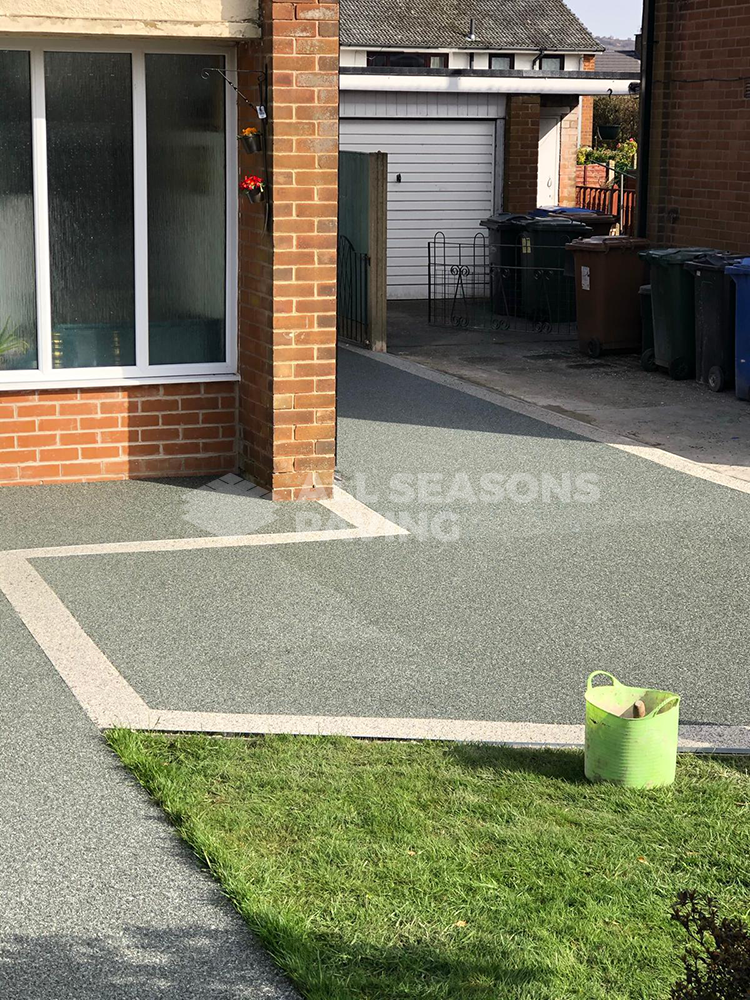 slate grey resin bound aggregate driveway aspen borders