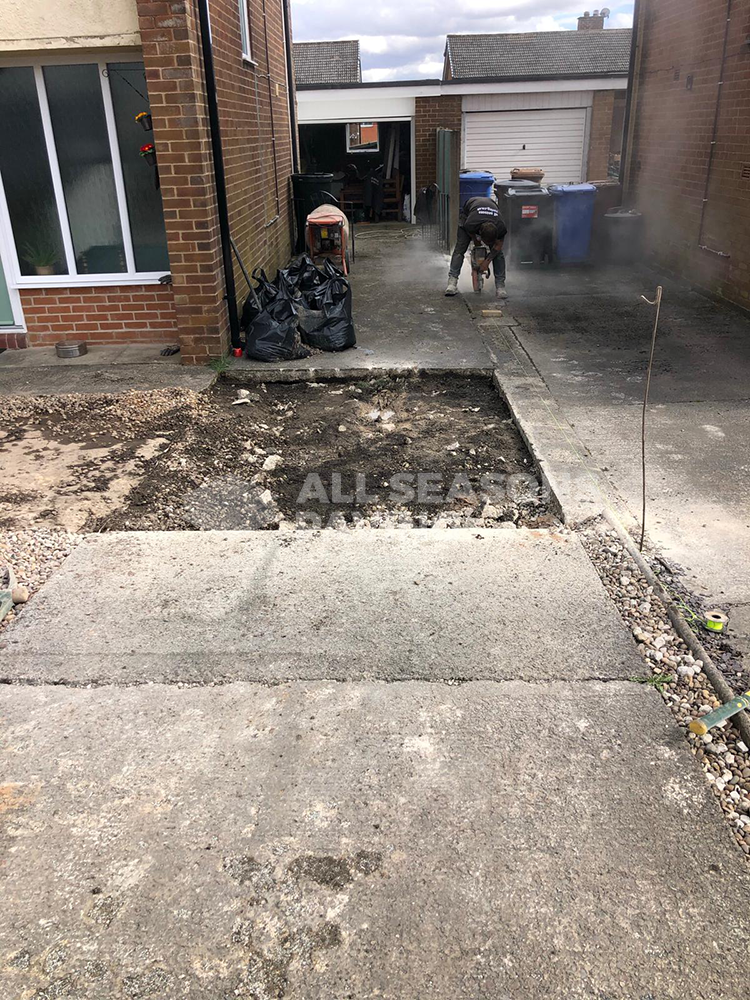 slate grey resin driveway process