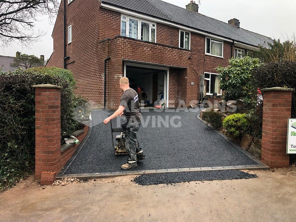 tarmac installation prior to rose resin