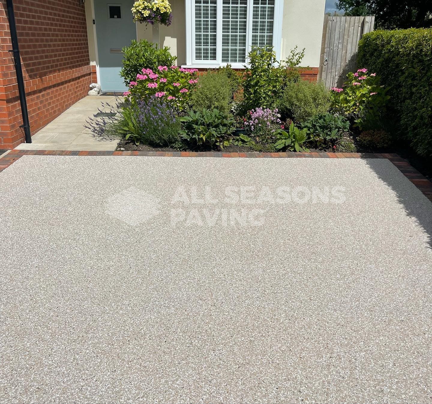 Resin driveway grimsargh lancashire, colour is siberia, heather blocks