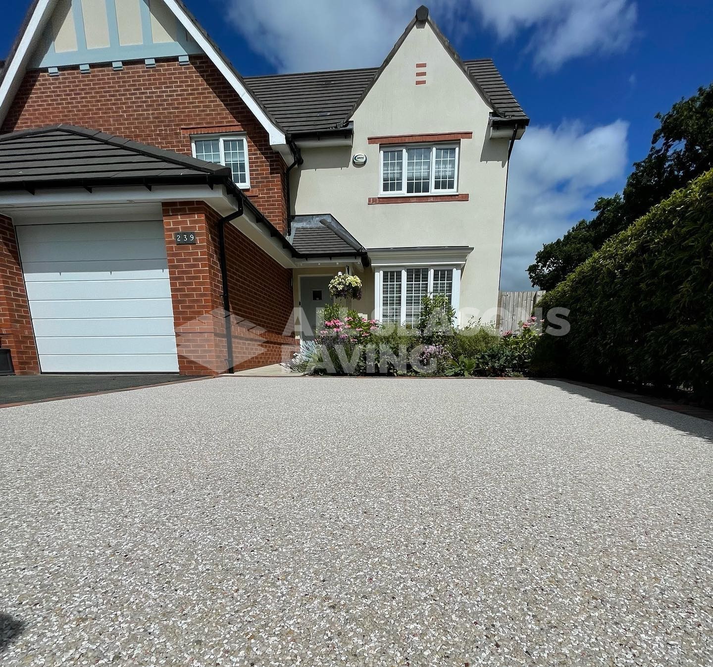 Resin driveway grimsargh lancashire, colour is siberia, heather blocks
