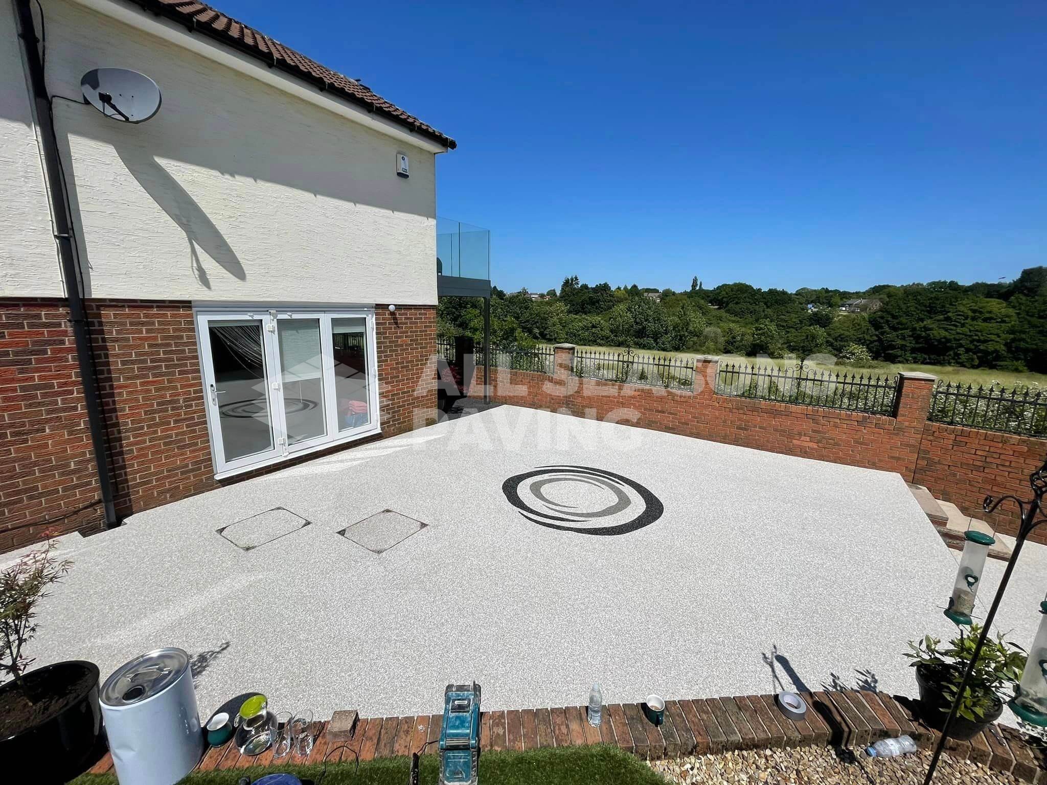 resin patio design custom stencil tools